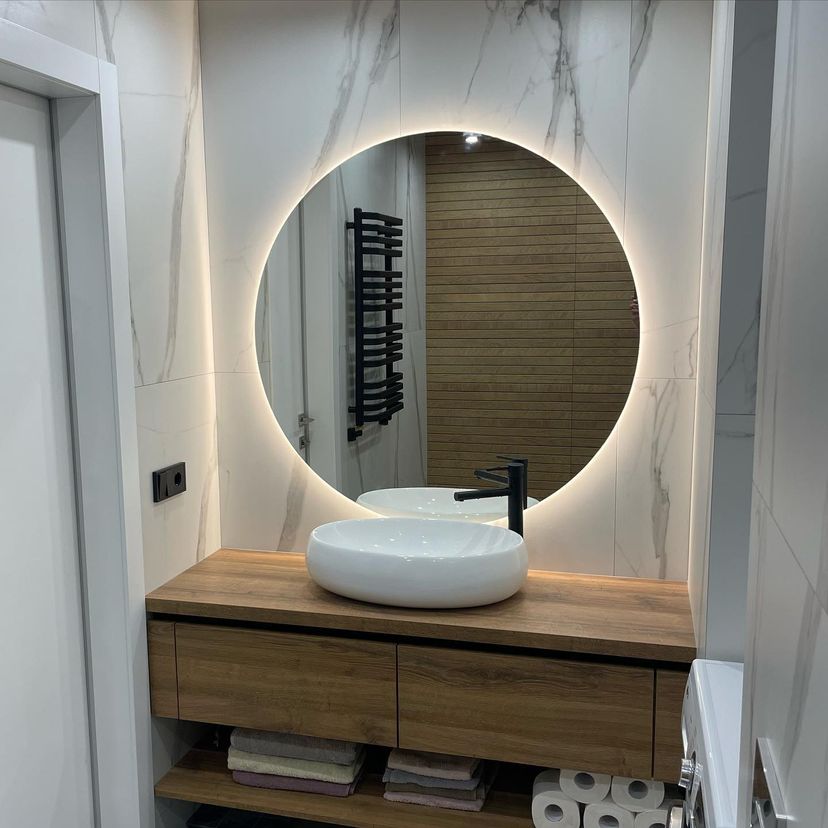 zerkala.lviv | Кругле дзеркало CIRCLE з фоновою підсвіткою